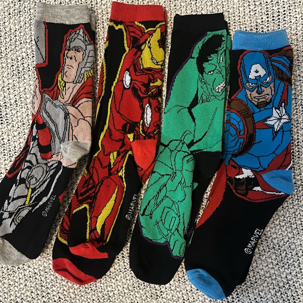 Marvel Superhero Socks - Multi-Color Pack
